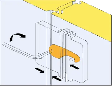 Tavan Soğuk Oda Paneli Kilit Detayı