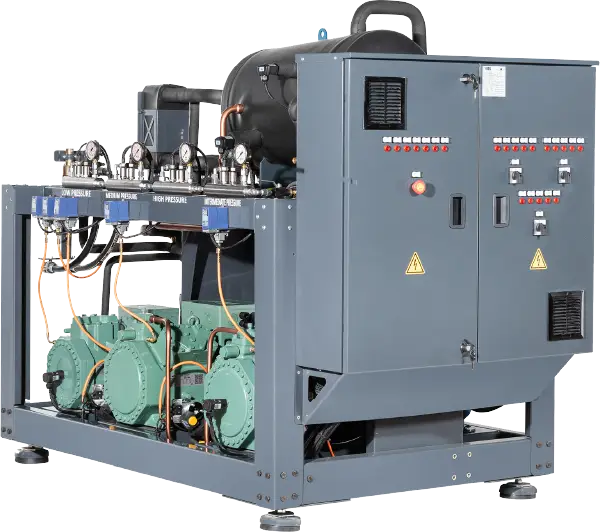 3 bitzer kompresörlü amonyak sistem soğutma cihazları elektrik kutusu